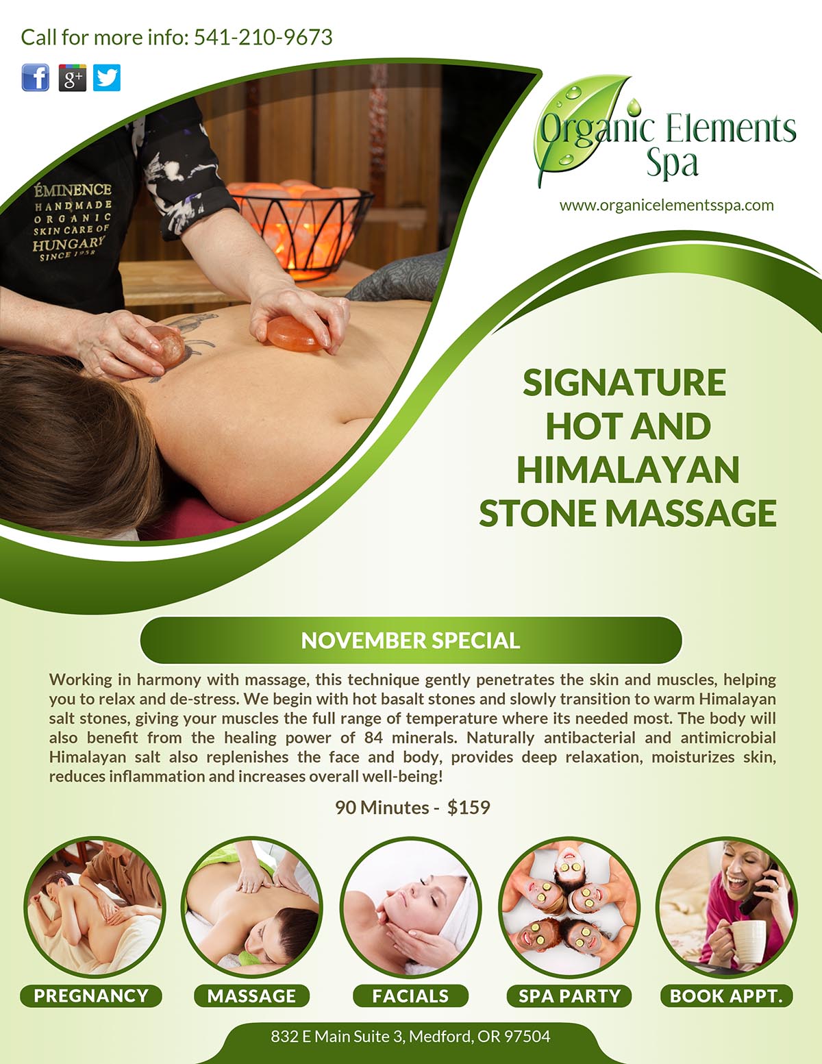 Signature Hot and Himalayan Stone Massage